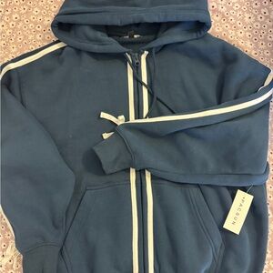PacSun Navy Hoodie with Cream Accents
